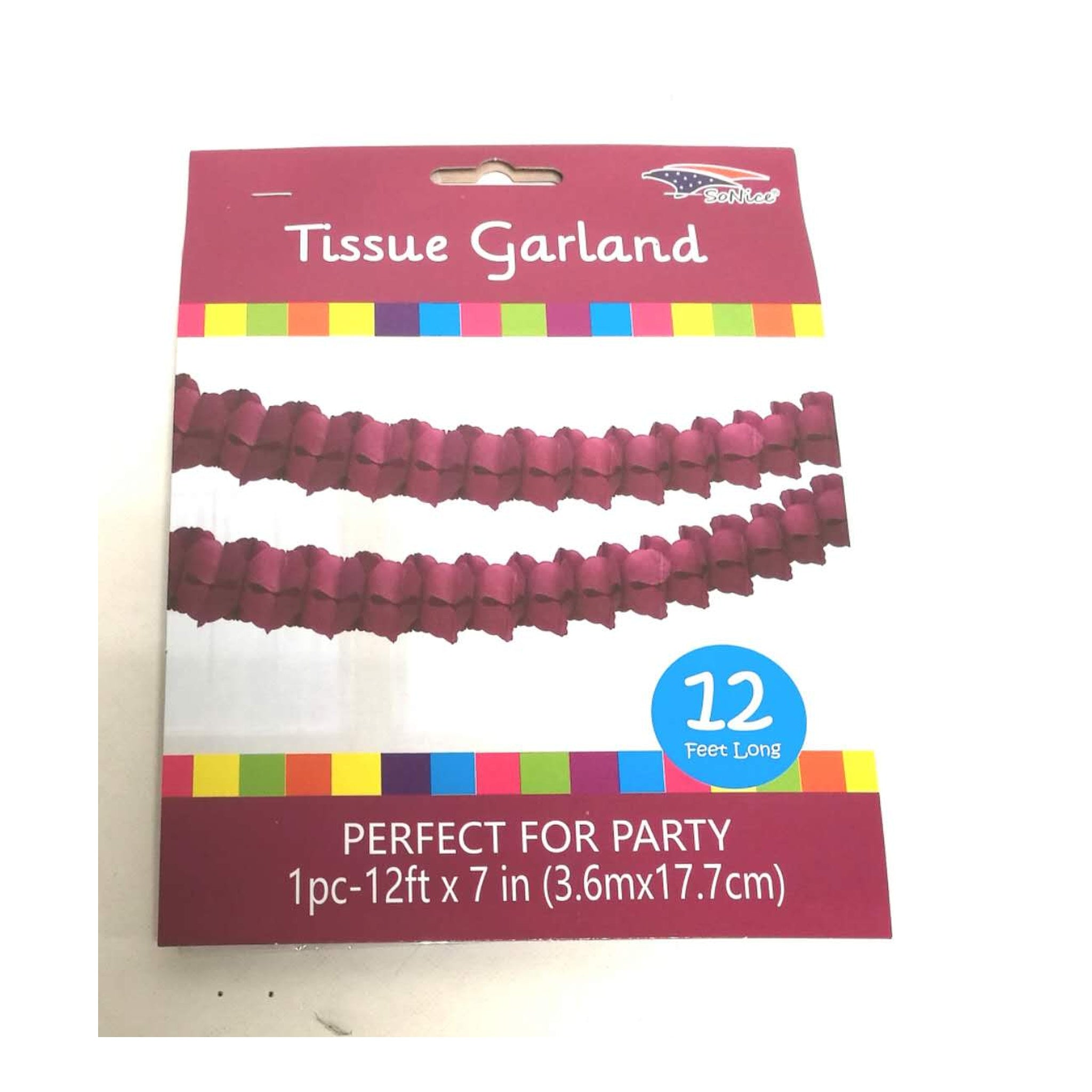 12Ft Garlans Burgundy